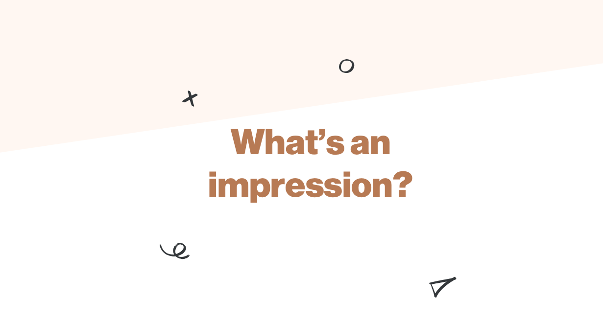 What does an "impression" on Twitter mean?
