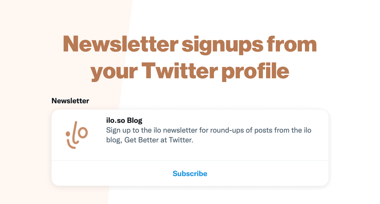 How to get newsletter subscriber signups from your Twitter profile