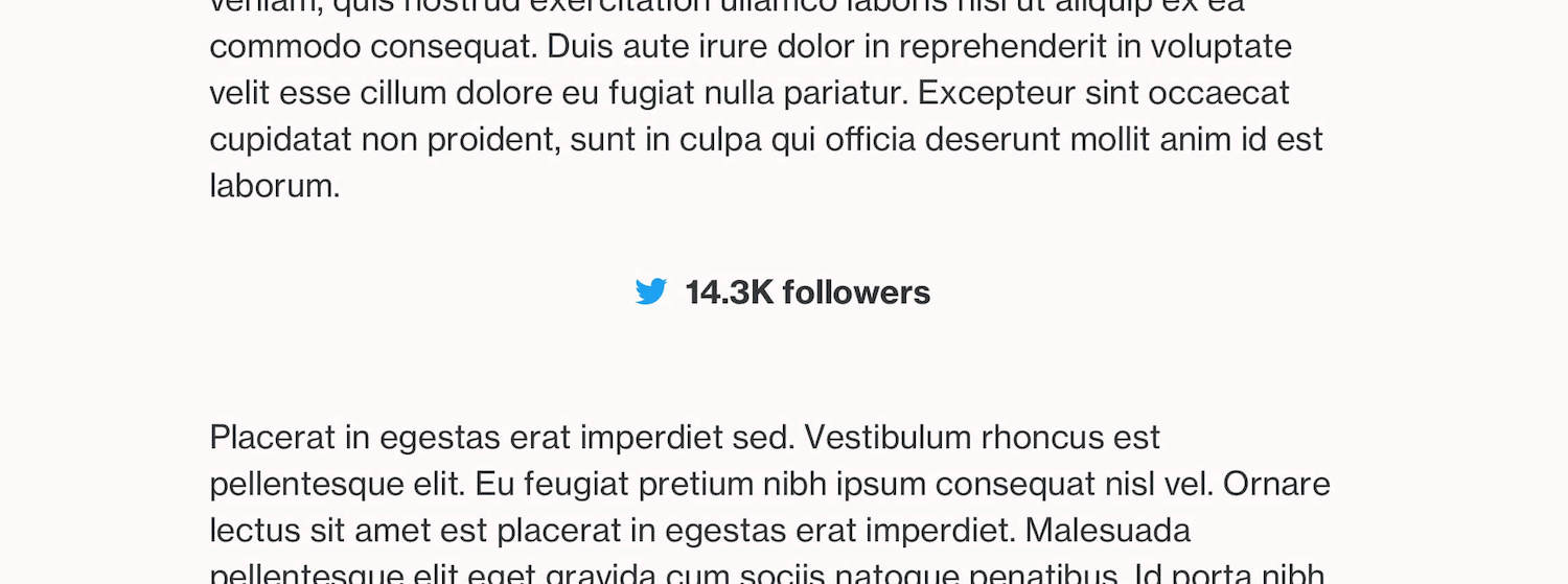 Mac and iOS widgets showing Twitter follower count.